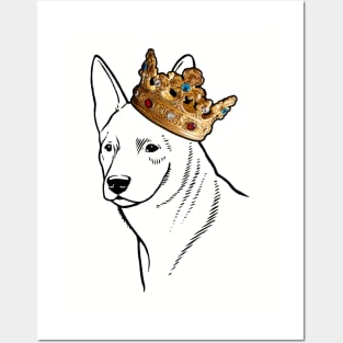 Australian Cattle Dog King Queen Wearing Crown Posters and Art